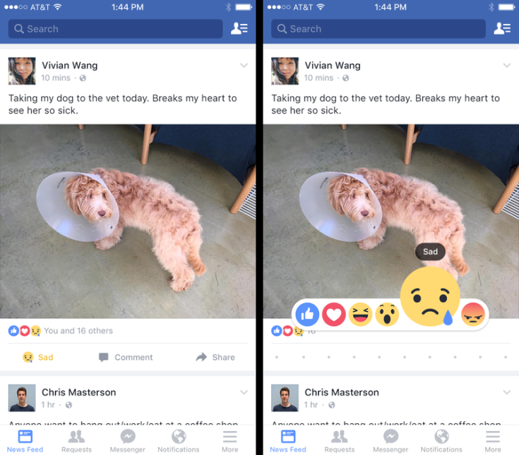 Εμφανίστηκαν τα Facebook Reactions