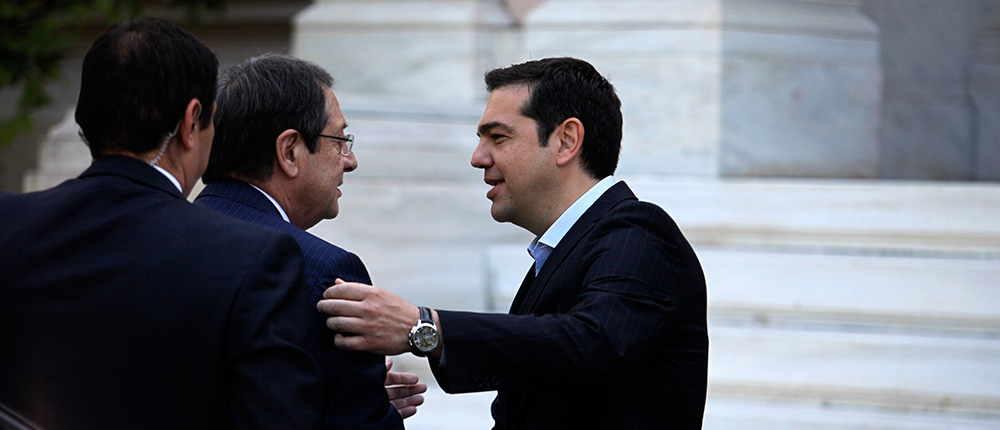 Συνάντηση - Αλ. Τσίπρας - Ν. Αναστασιάδς - Μέγαρο Μαξίμου