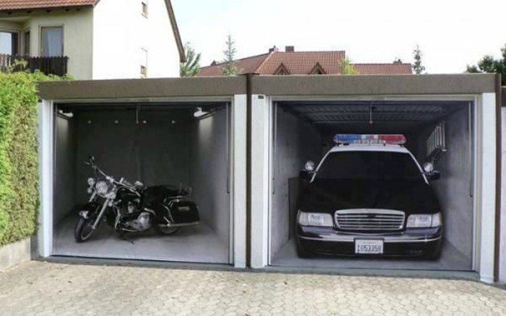 Τρισδιάστατα γκαράζ που τα κοιτάς και δεύτερη φορά