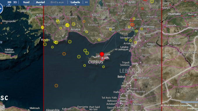 Εγινε και άλλος μετασεισμός 3.4 ρίχτερ στην Κύπρο – Διαβάστε λεπτομέρειες