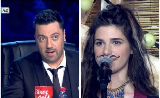 X Factor: Αντέδρασε ο Γιώργος Θεοφάνους με τα μουστάκια της παίκτριας!