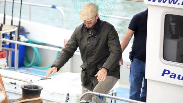 Ο Μπέκαμ πήγε για… ψάρεμα (pics)