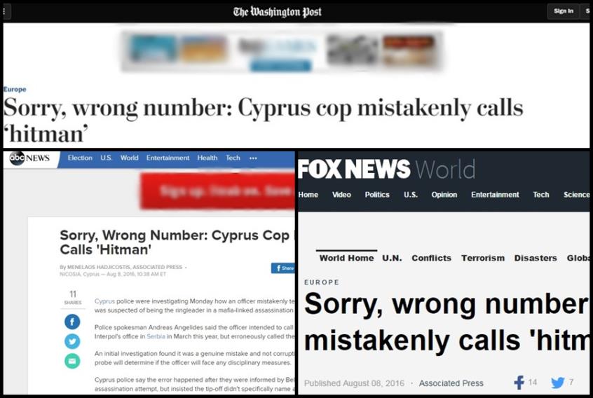 Ρεζίλι διεθνώς… Τα δημοσιεύματα του ξένου τύπου για την γκάφα της Αστυνομίας