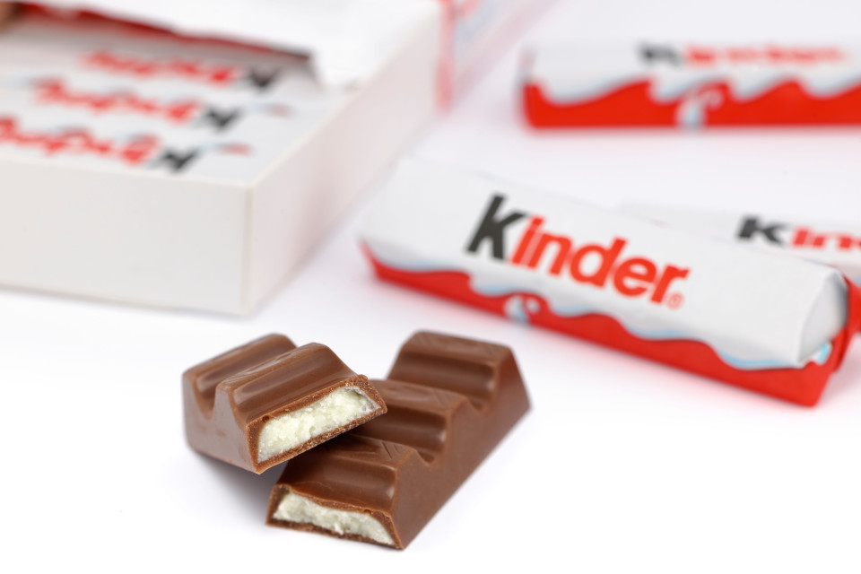 Kinder mini treats chocolate covered cream bars