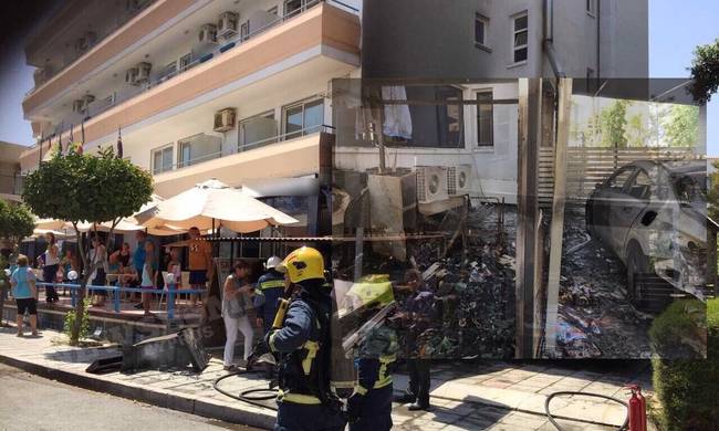 ΛΑΡΝΑΚΑ: Πανικός από πυρκαγιά σε γραφείο ταξί το μεσημέρι – Έγινε εκκένωση ξενοδοχείου (ΦΩΤΟΓΡΑΦΙΕΣ)