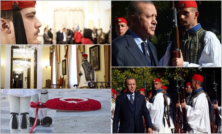 Υπερήφανοι Εύζωνες που εντυπωσίασαν και το… «μισό μάτι» στον Ερντογάν (pics)