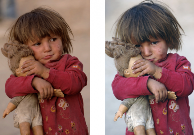 Η αλήθεια πίσω από τη φωτογραφία του κοριτσιού που κλείνει τα μάτια στην κούκλα