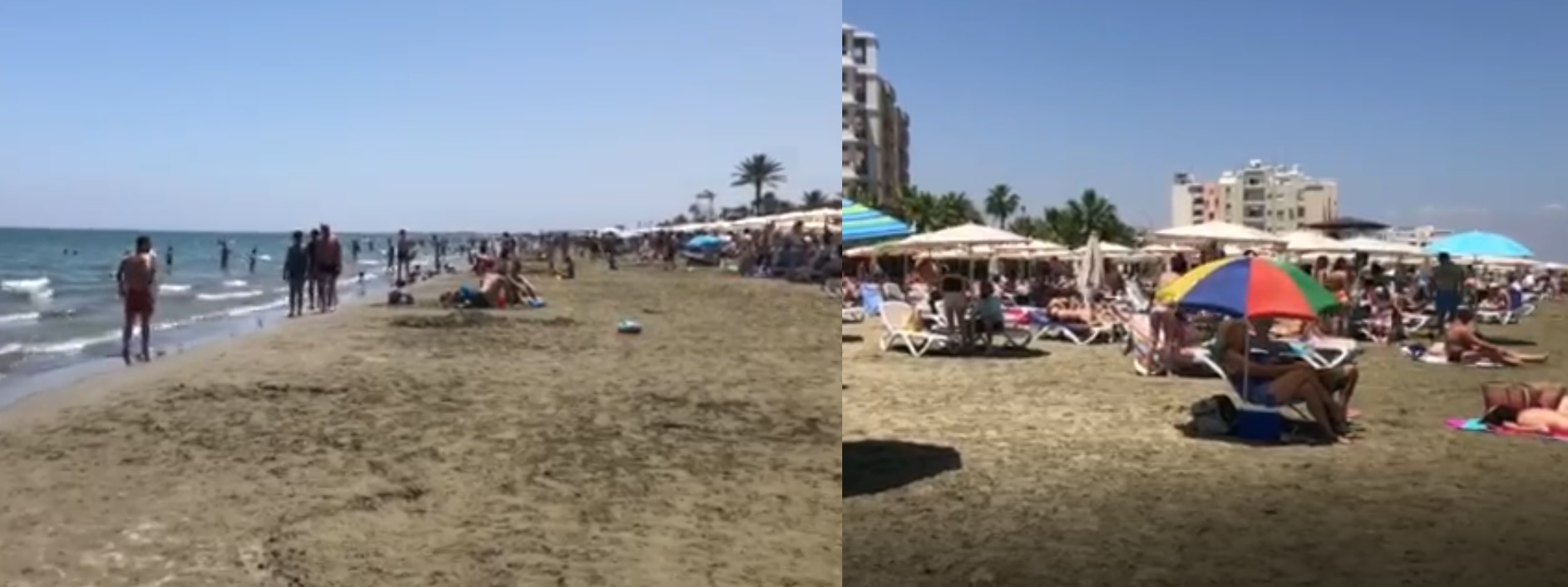 Ξεχείλισαν οι παραλίες της Λάρνακας το τριήμερο του Κατακλυσμού (video)