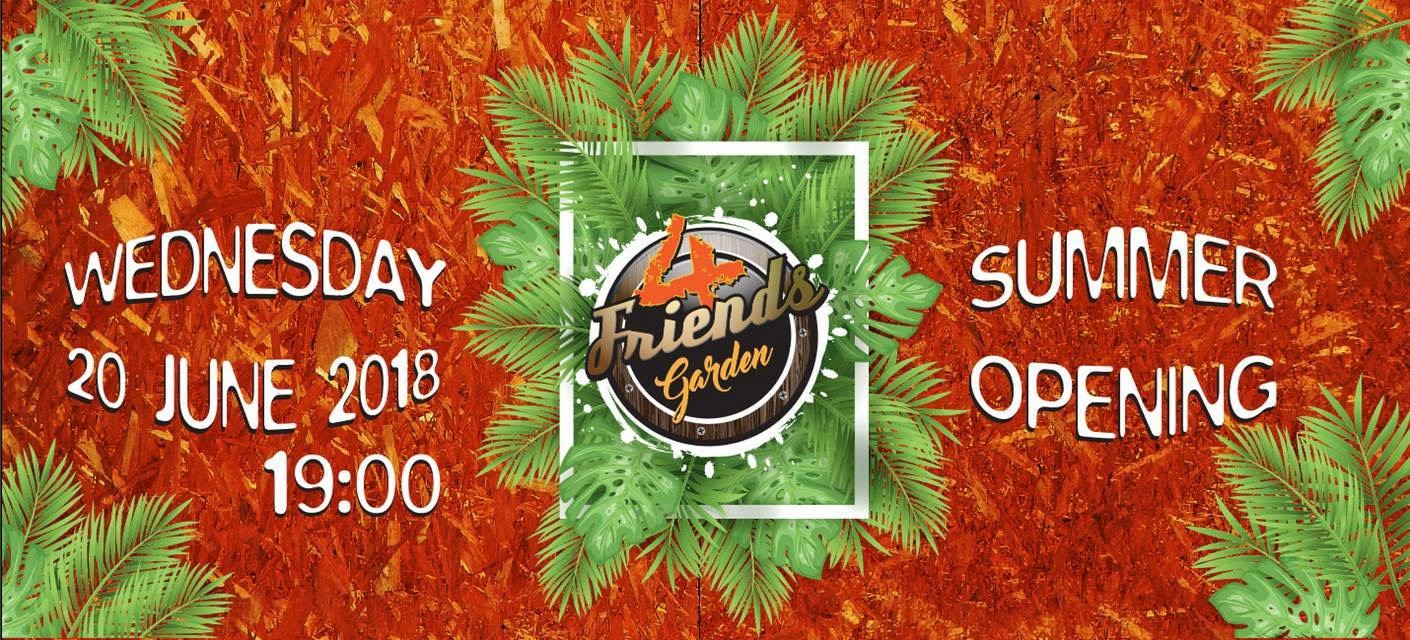 Απόψε πάμε όλοι στον ανανεωμένο κήπο του 4 Friends