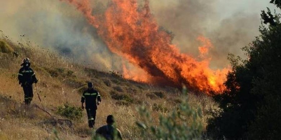 Πυρκαγιά στην περιοχή Λίμνη στο Παραλίμνι-Η δεύτερη σε ένα 24ωρο