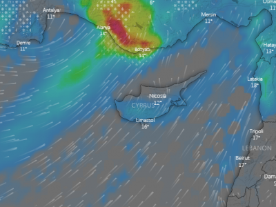 Δείτε live την κακοκαιρία που θα «χτυπήσει» απόψε την Κύπρο