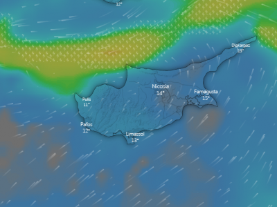 Δείτε Live το χαμηλό βαρομετρικό πάνω από την Κύπρο-Tι αναμένουμε