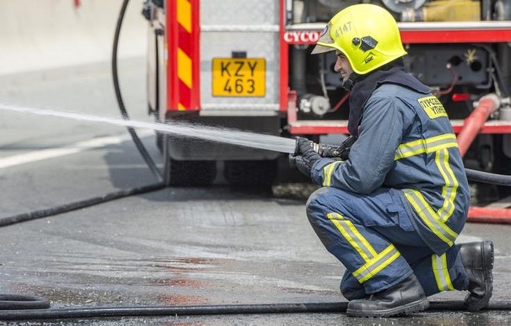 ΛΑΡΝΑΚΑ : Από το πίσω μέρος του λεωφορείου ξεκίνησε η φωτιά… Μετέφερε 50 φοιτητές