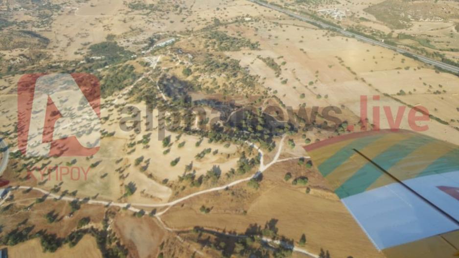 Πυρκαγιά στην Κοφίνου κοντά στο Δάσος Σταυροβουνίου
