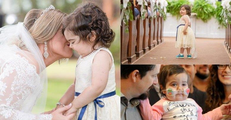 Κοριτσάκι νίκησε τον καρκίνο και έγινε παρανυφάκι στον γάμο της δότριας μυελού των οστών της (pics)