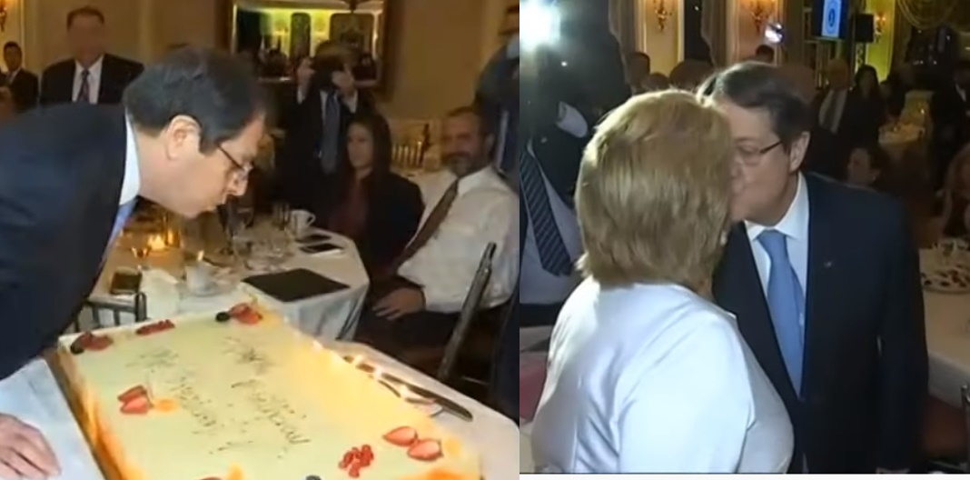 Νίκος Αναστασιάδης: Τα γενέθλια στη Νέα Υόρκη και το τρυφερό φιλί στη σύζυγο του (video)