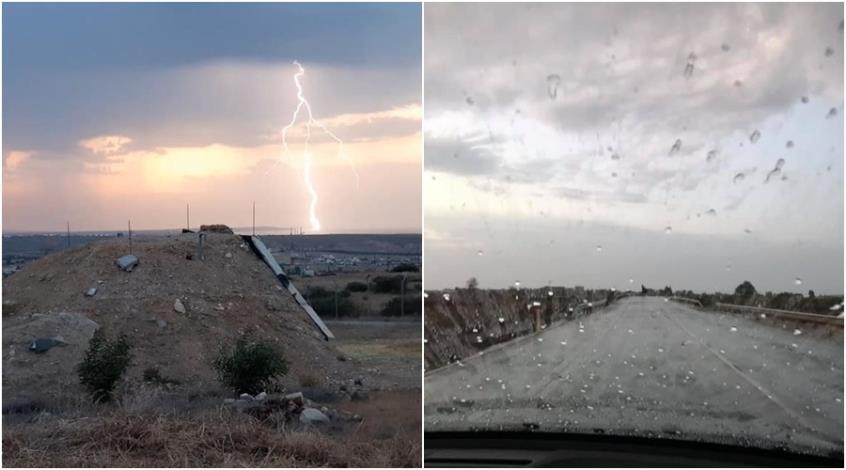 Άνοιξαν οι ουρανοί στην Ελεύθερη Αμμόχωστο-Κακοκαιρία πλήττει την περιοχή (pics)