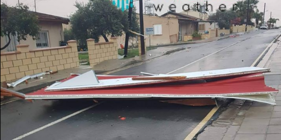 Ξυλοφάγου: Στέγη αποκολλήθηκε από σπίτι εξαιτίας σφοδρών ανέμων