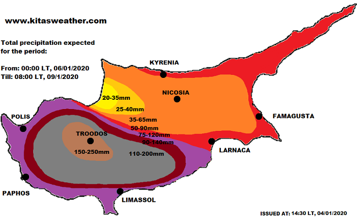 Έρχεται η “Λυδία” τα Θεοφάνεια – Η πιο ισχυρή διαταραχή αυτού του χειμώνα