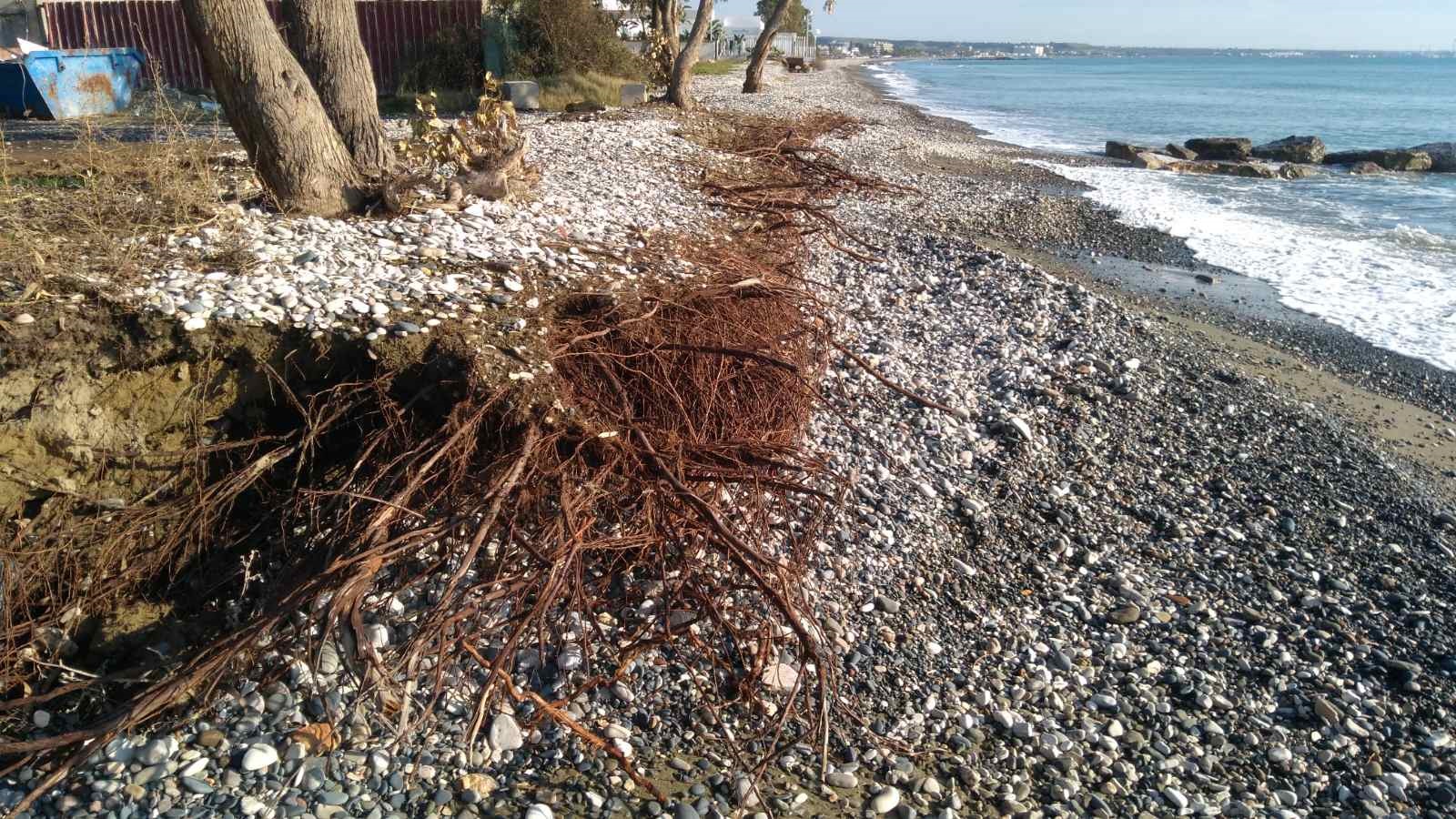 Τρομερό το πρόβλημα διάβρωσης στις παραλίες Ορόκλινης και Περβολιών