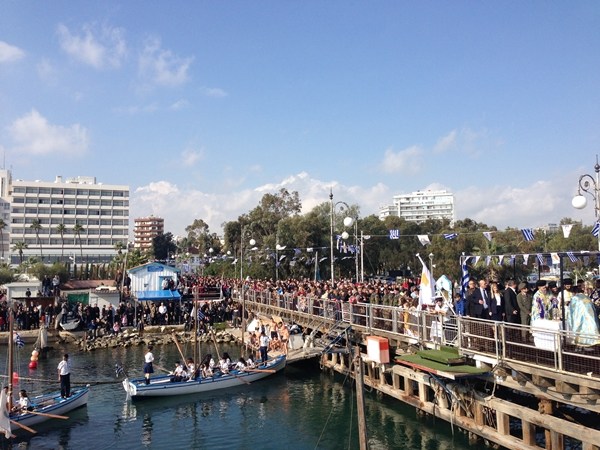Εορτασμός των Θεοφανείων στη Λάρνακα
