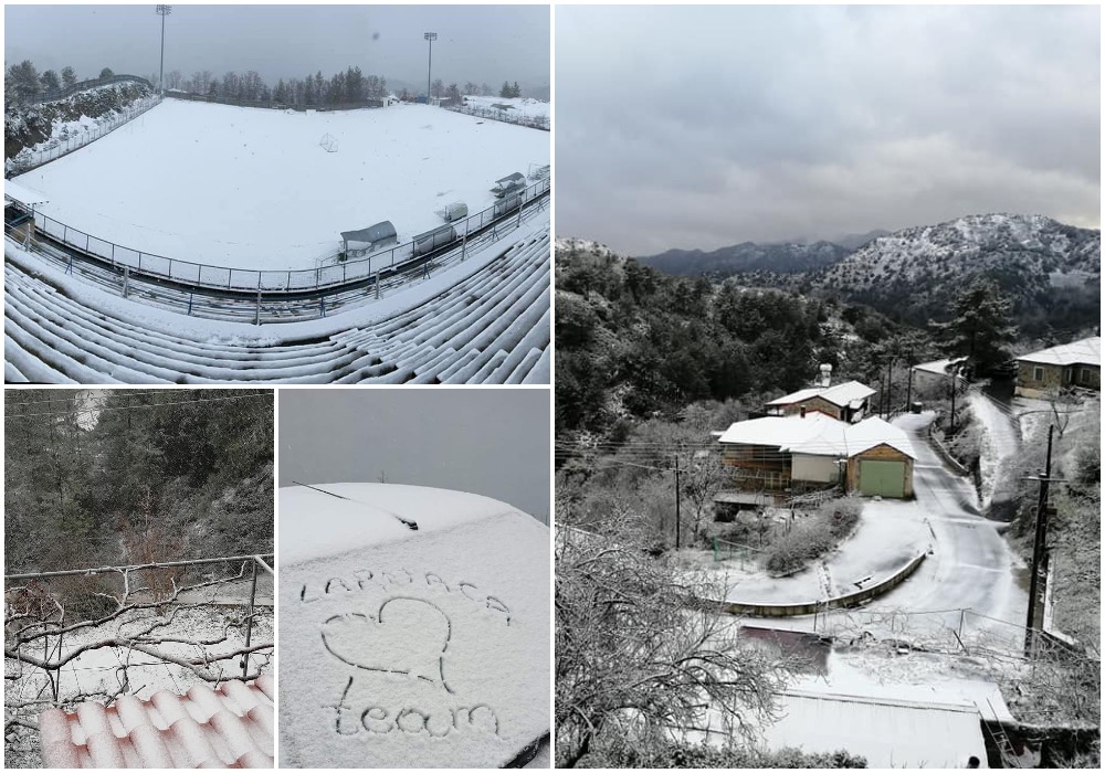 Με λευκές εικόνες μαγείας από τα ορεινά της Κύπρου γέμισε το διαδίκτυο