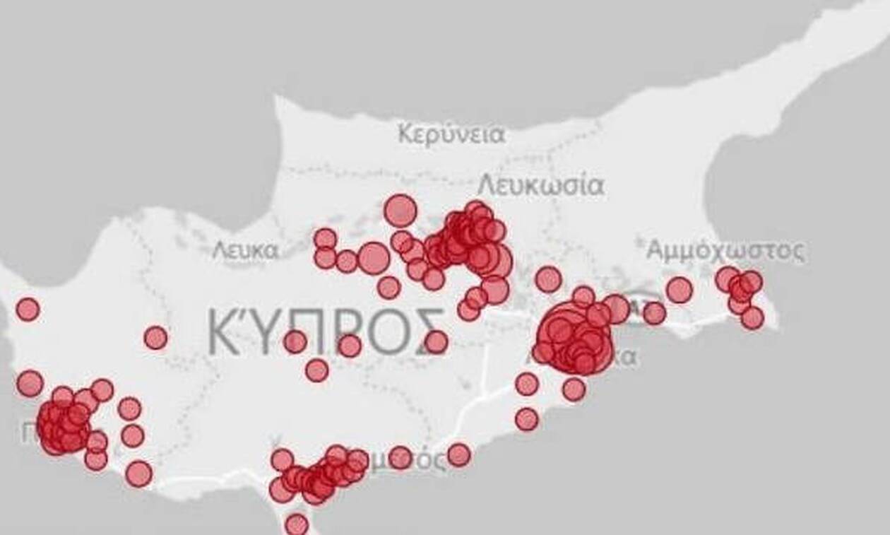 Αναλυτικά οι δήμοι και τα χωριά της Κύπρου με κρούσματα κορωνοϊού