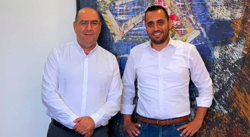 Συνάντηση Ανδρέα Βύρα με τον Ανδρέα Αποστόλου, μέλος του Δ.Σ. του Ιδρύματος Χριστίνας Α. Αποστόλου