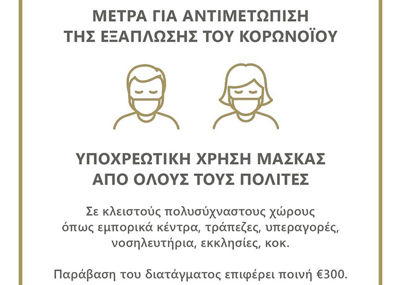 Τα έξι μέτρα της Κυβέρνησης για περιορισμό της εξάπλωσης του κορωνοϊού