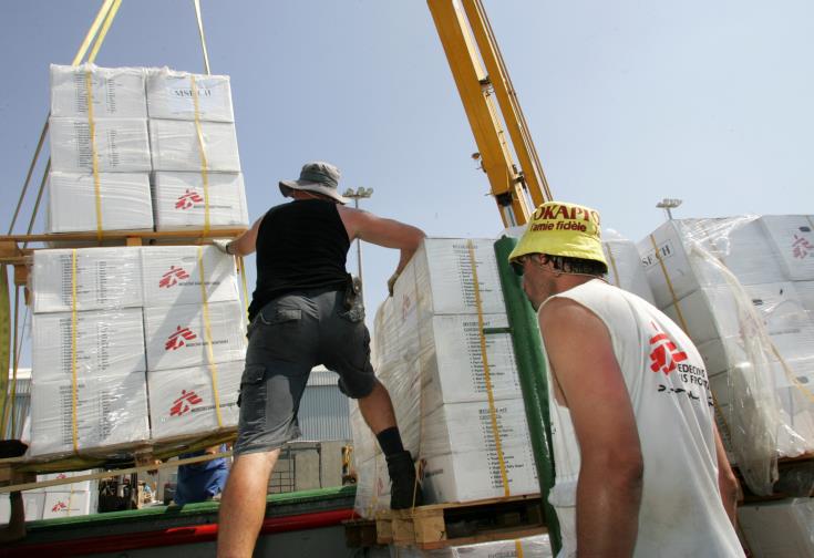 Άλλους 170 τόνους με είδη βοήθειας προς τον λαό του Λιβάνου στέλνει η Κύπρος