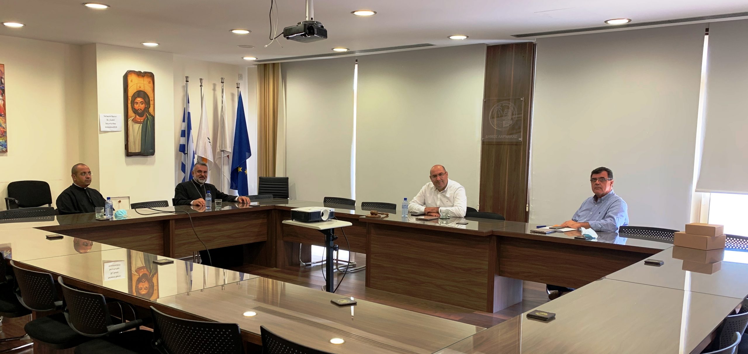 Φιλοφρονητική Επίσκεψη Αρχιεπισκόπου Μαρωνιτών Κύπρου κ.κ. Joseph Soueif στο Δήμο Λάρνακας