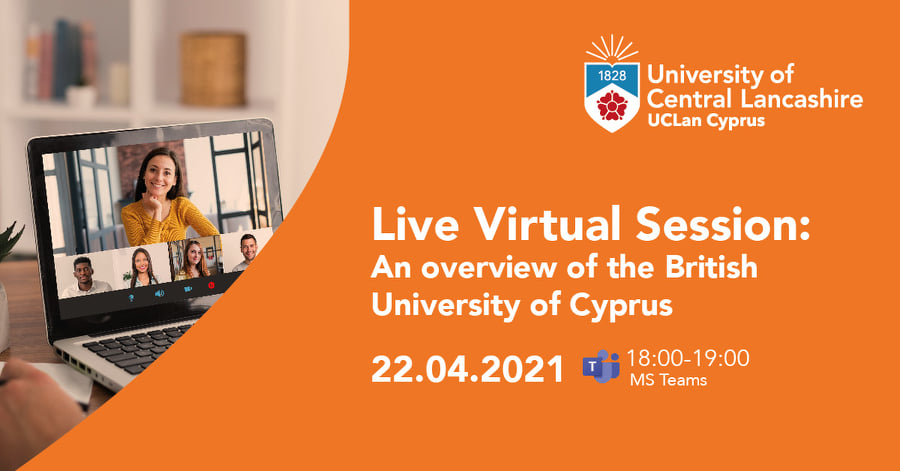 Γνωρίστε το Βρετανικό Πανεπιστήμιο της Κύπρου μέσα από Ζωντανή Διαδικτυακή Ενημέρωση