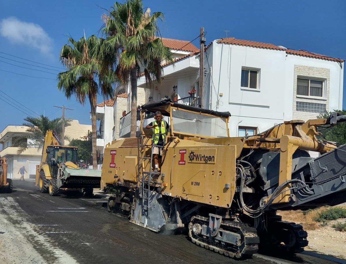 Ξεκίνησε η Δ΄ φάση επαλείψεων δρόμων στη Λάρνακα