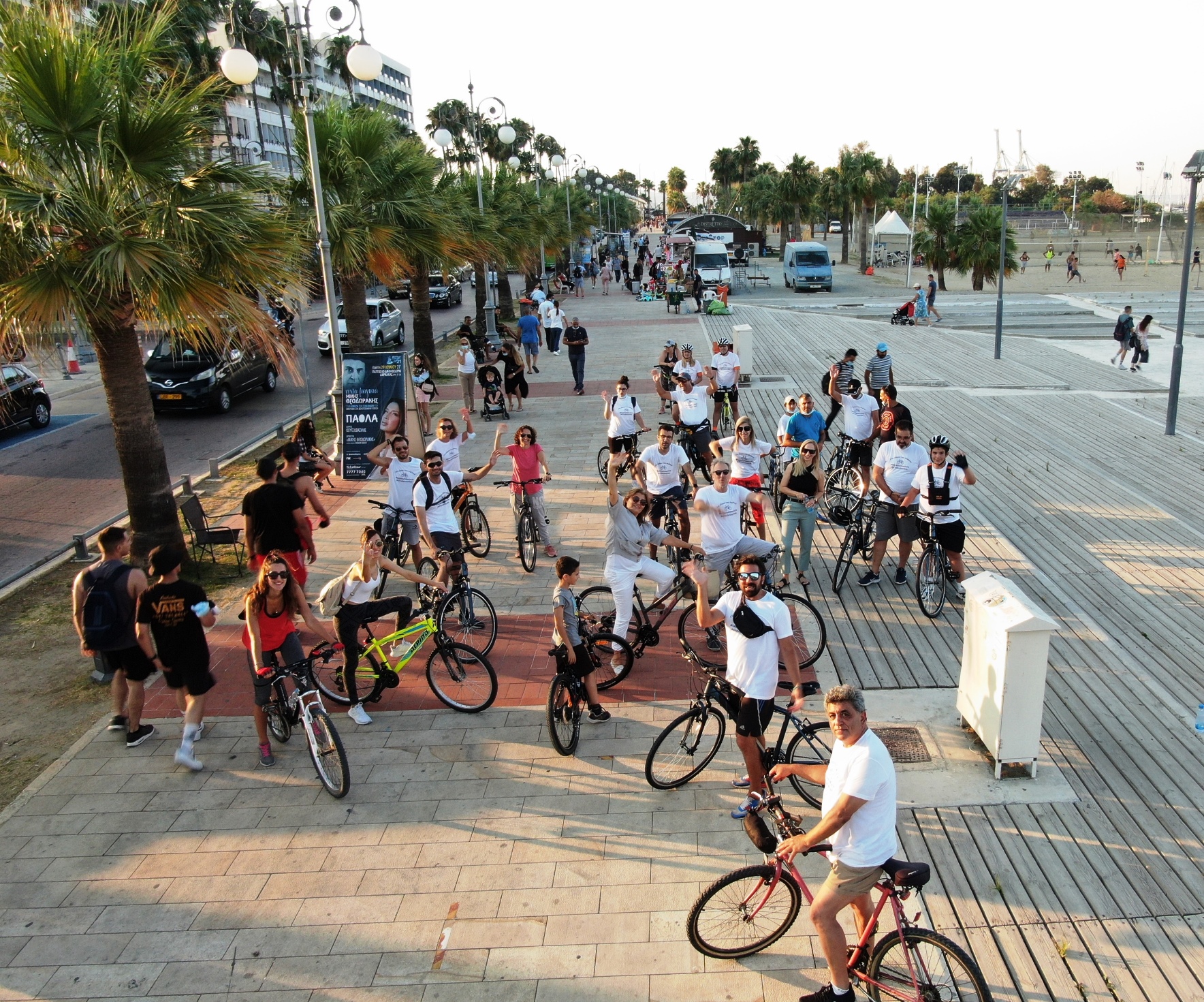 Με επιτυχία ο ποδηλατικός γύρος στο κέντρο της Λάρνακας (Φώτο)