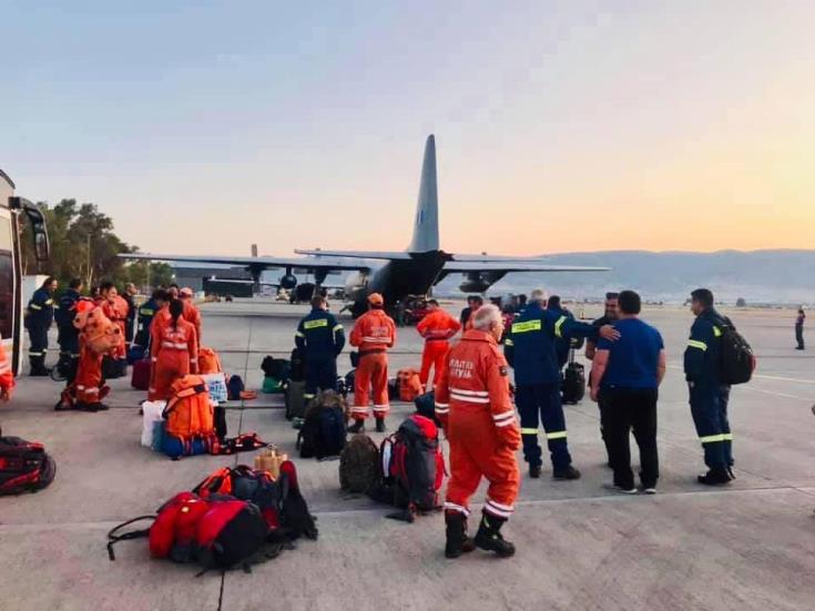 Yποδέχθηκαν στη Λάρνακα την κυπριακή αποστολή στις πυρκαγιές στην Ελλάδα ΥΠΕΣ και Υπ. Δικαιοσύνης