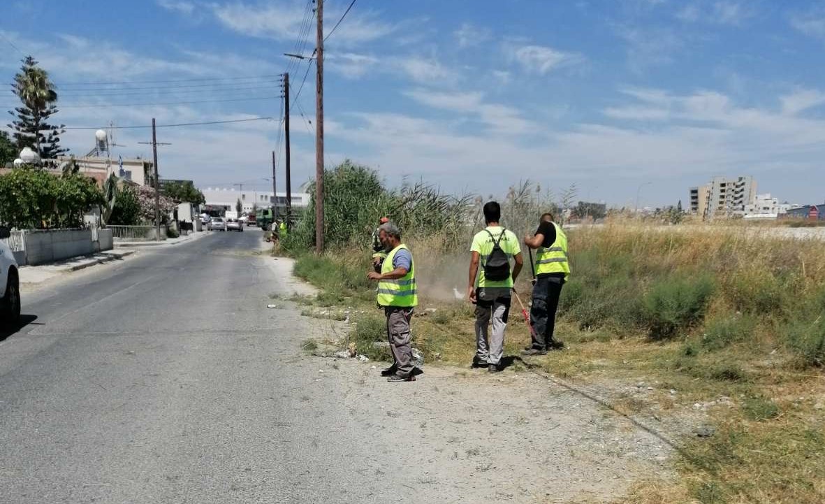 Το Τμήμα Καθαριότητας του Δήμου Λάρνακας συνεχίζει τις εργασίες καθαριότητας