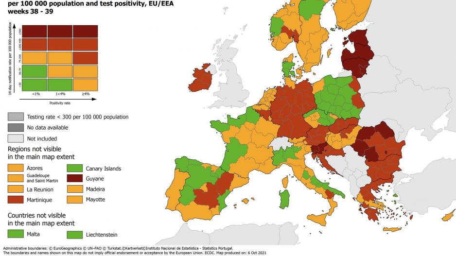 Στην πορτοκαλί κατηγορία από την κόκκινη η Κύπρος