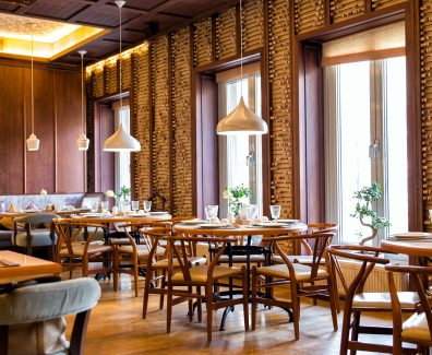 Interior of the Chinese restaurant