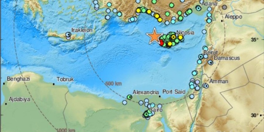 Ισχυρός σεισμός ταρακούνησε την Κύπρο