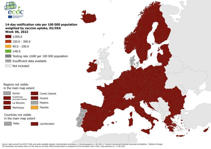 Για ακόμα μια εβδομάδα στο βαθύ κόκκινο η Ευρώπη