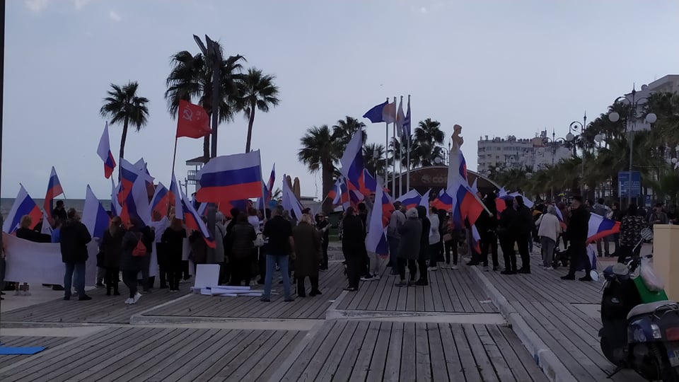 Μεγάλες αντιδράσεις στη Λάρνακα από την διαμαρτυρία των Ρώσων στις Φοινικούδες  (βίντεο – φώτο)