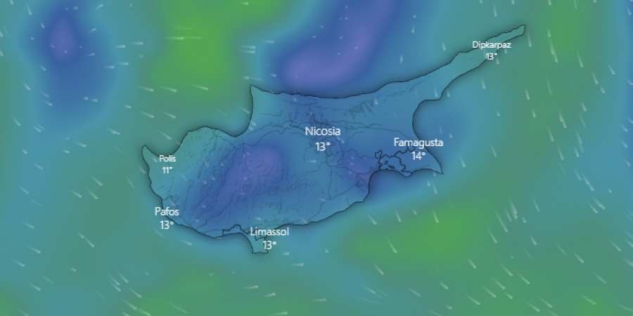 Ψυχρό ρεύμα σαρώνει την Κύπρο