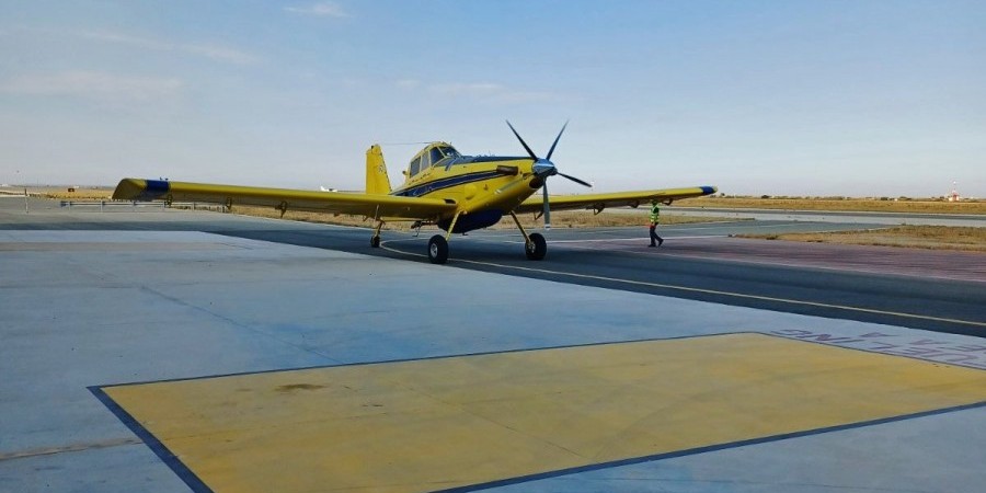 Έφτασαν στην Κύπρο τα αεροπλάνα Air Tractor για την κατάσβεση πυρκαγιών (ΦΩΤΟ)