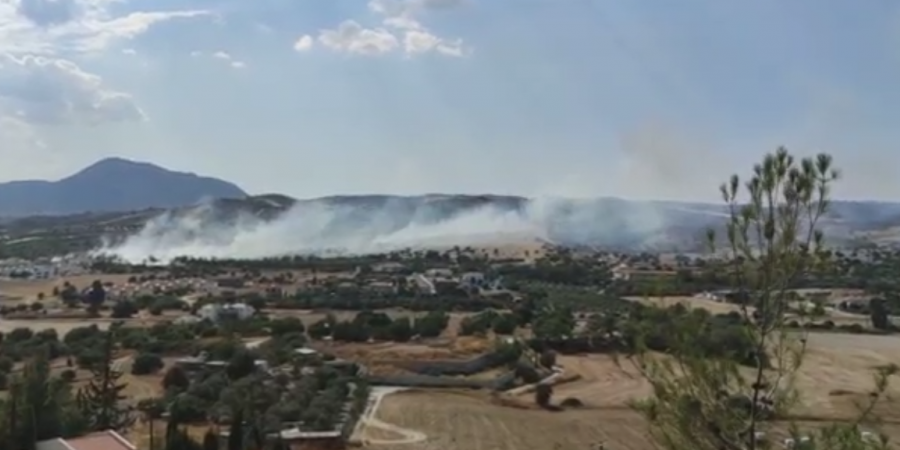 Φωτιά κοντά στο Αλεθρικό επηρεάζει την ορατότητα στον αυτοκινητόδρομο Λάρνακας – Λεμεσού