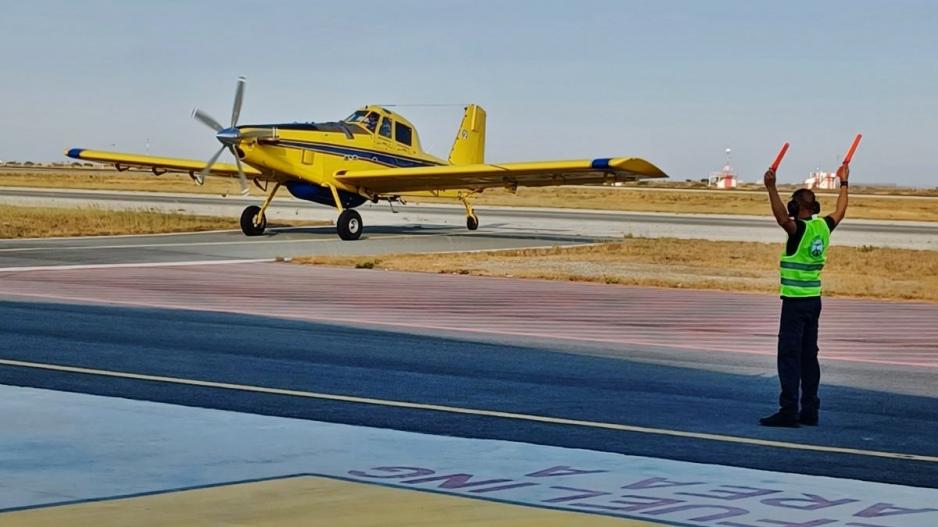 Ατύχημα με αεροσκάφος του Τμήματος Δασών στο αεροδρόμιο Λάρνακας – Εκτροπή πτήσεων προς την Πάφο