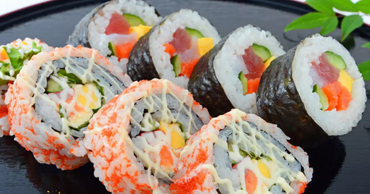 Maki-sushi-rolls