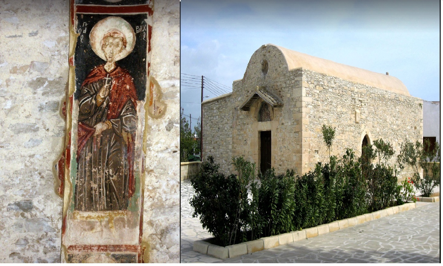 Η μεσαιωνική εκκλησία στo χωριό Κλαυδιά της επαρχίας Λάρνακας