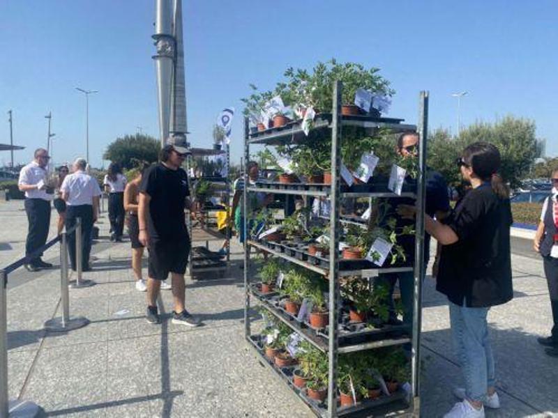 Χίλια και πλέον δεντρύλλια και αρωματικά φυτά πρόσφερε στο κοινό η Hermes Airports