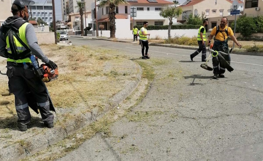 Λάρνακα: Το πρόγραμμα της καθαριότητας σε πεζοδρόμια και δρόμους