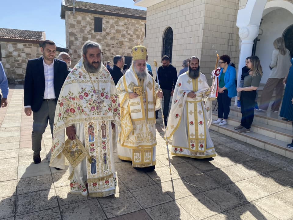 Ο Μητροπολίτης Κιτίου κ. Νεκτάριος στην Ιερά Μονή Αγίας Μαρίνας και Αγίου Ραφαήλ στην Ξυλοτύμπου